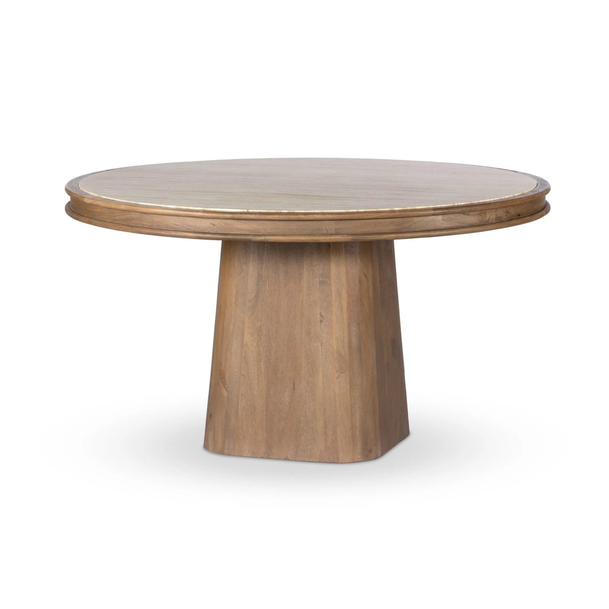 As fans of clean style at Amethyst, we love the warm modern inspired Bourne Dining Table - Light Beige Travertine. This item pairs well with other brands such as Surya and is perfect for color drenched homes Amethyst Home provides interior design, new home construction design consulting, vintage area rugs, and lighting in the Alpharetta metro area.