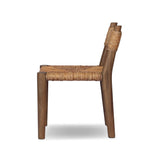 As enthusiasts of organic modern aesthetics at Amethyst, we love the designer inspired Bovard Dining Chair - Stained Toasted Brown. This item pairs well with other brands such as Visual Comfort and is perfect for eclectic homes Amethyst Home provides interior design, new home construction design consulting, vintage area rugs, and lighting in the Charlotte metro area.