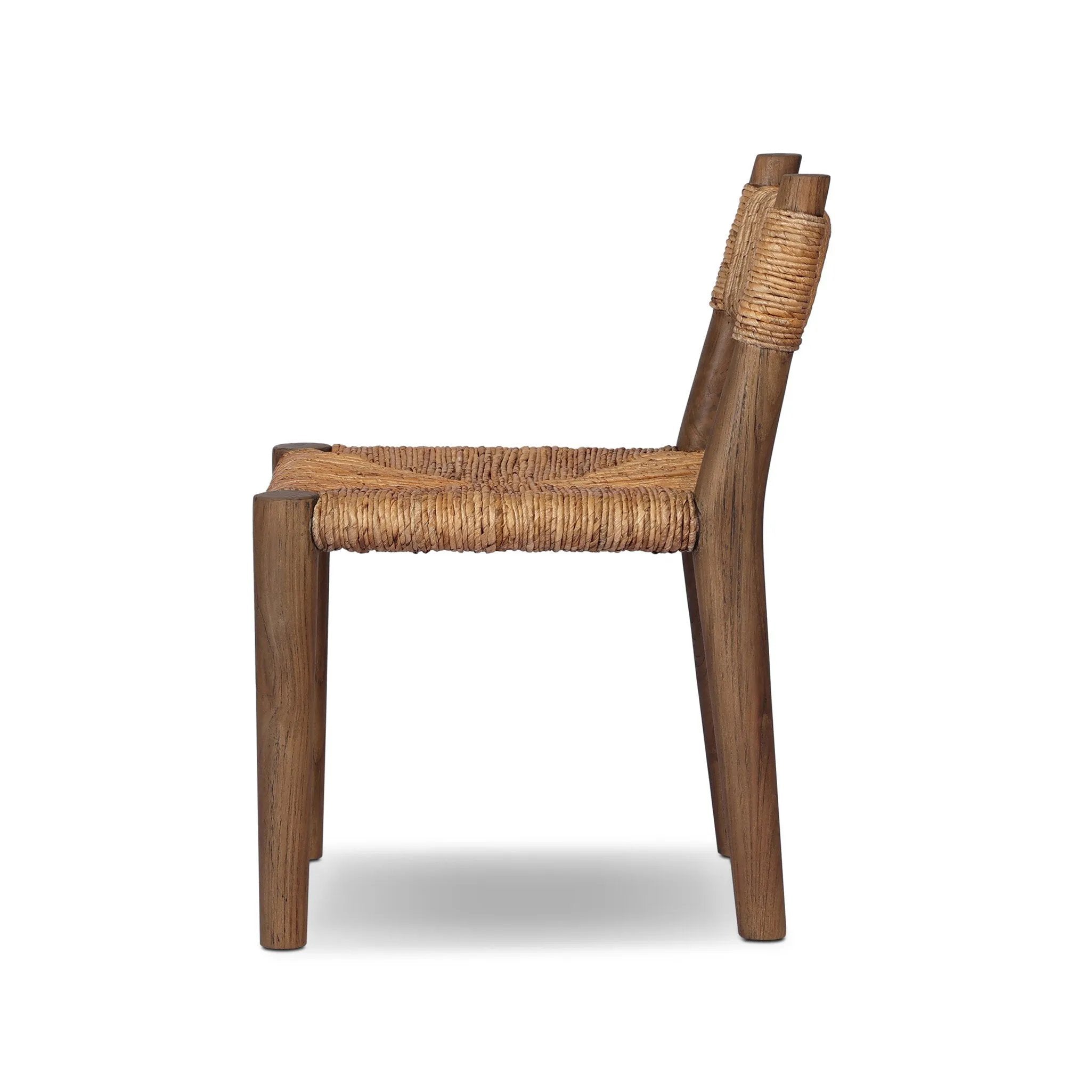 As enthusiasts of organic modern aesthetics at Amethyst, we love the designer inspired Bovard Dining Chair - Stained Toasted Brown. This item pairs well with other brands such as Visual Comfort and is perfect for eclectic homes Amethyst Home provides interior design, new home construction design consulting, vintage area rugs, and lighting in the Charlotte metro area.