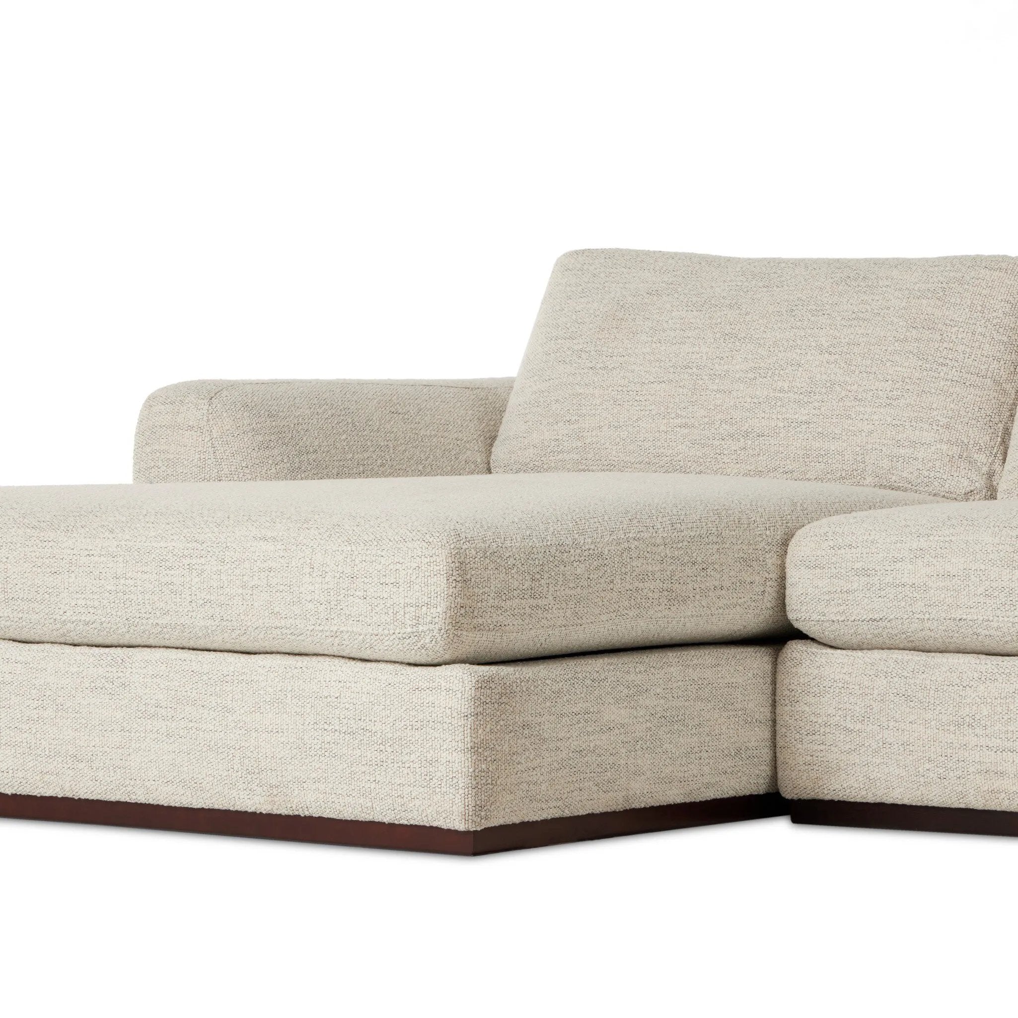 As fans of natural materials at Amethyst, we love the nature inspired Colt 3-Piece U Sectional - Merino Cotton. This item pairs well with other brands such as Loloi Rugs and is perfect for coastal homes Amethyst Home provides interior design, new home construction design consulting, vintage area rugs, and lighting in the Calabasas metro area.