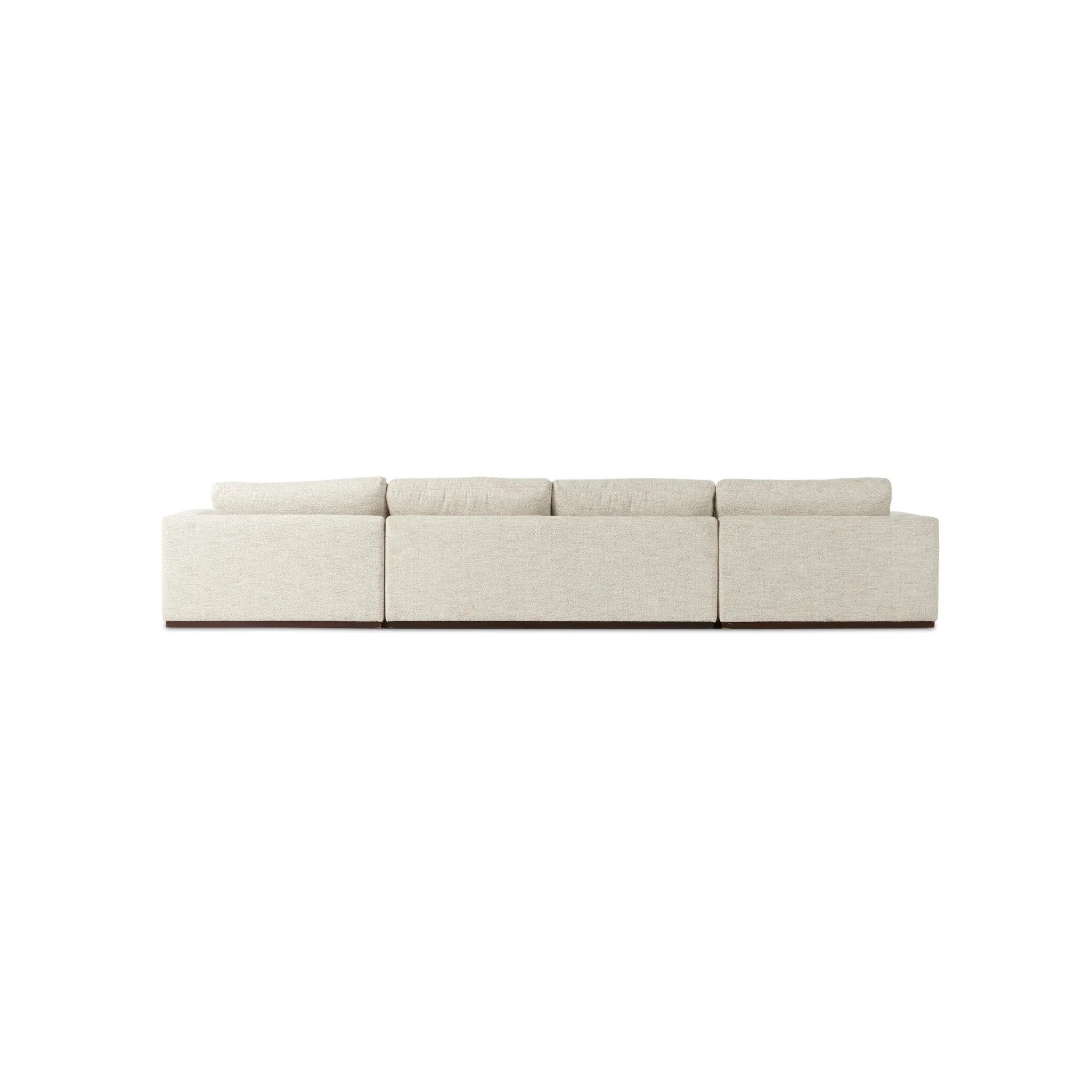 As fans of natural materials at Amethyst, we love the nature inspired Colt 3-Piece U Sectional - Merino Cotton. This item pairs well with other brands such as Loloi Rugs and is perfect for coastal homes Amethyst Home provides interior design, new home construction design consulting, vintage area rugs, and lighting in the Kansas City metro area.