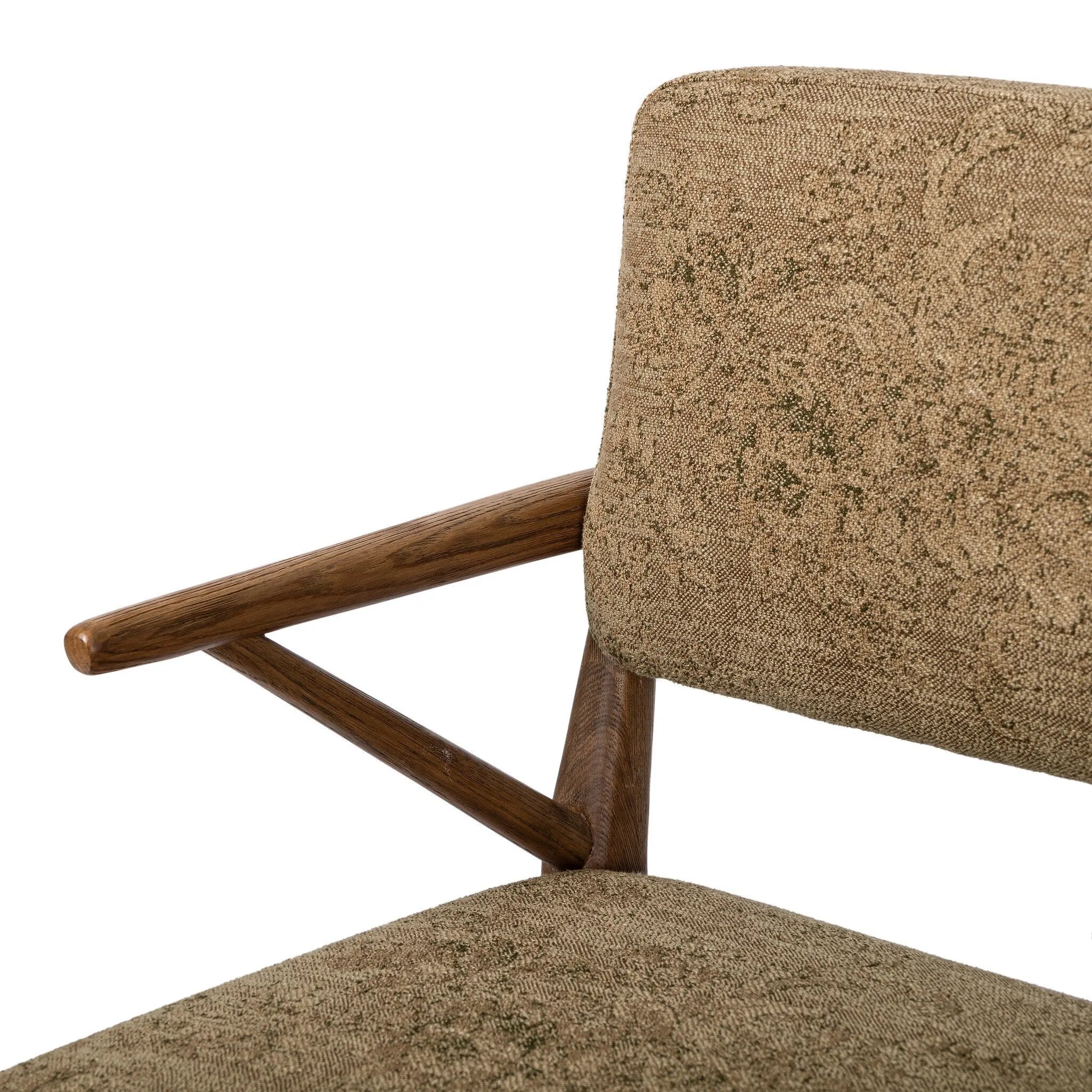 As fans of clean materials at Amethyst, we love the warm modern inspired Deidre Dining Chair - Fallingbrook Cafe. This item pairs well with other brands such as Surya and is perfect for coastal homes Amethyst Home provides interior design, new home construction design consulting, vintage area rugs, and lighting in the Winter Garden metro area.