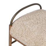 As fans of organic modern design at Amethyst, we love the nature inspired Demi Accent Stool - Beige Shearling. This item pairs well with other brands such as Four Hands and is perfect for modern homes Amethyst Home provides interior design, new home construction design consulting, vintage area rugs, and lighting in the Salt Lake City metro area.