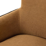 As fans of clean materials at Amethyst, we love the designer inspired Devon Slipcover Swivel Chair - Broadway Gilt. This item pairs well with other brands such as Ethnicraft and is perfect for minimalist homes Amethyst Home provides interior design, new home construction design consulting, vintage area rugs, and lighting in the Calabasas metro area.