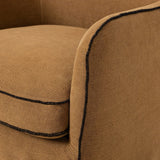 As fans of clean materials at Amethyst, we love the designer inspired Devon Slipcover Swivel Chair - Broadway Gilt. This item pairs well with other brands such as Ethnicraft and is perfect for minimalist homes Amethyst Home provides interior design, new home construction design consulting, vintage area rugs, and lighting in the Portland metro area.