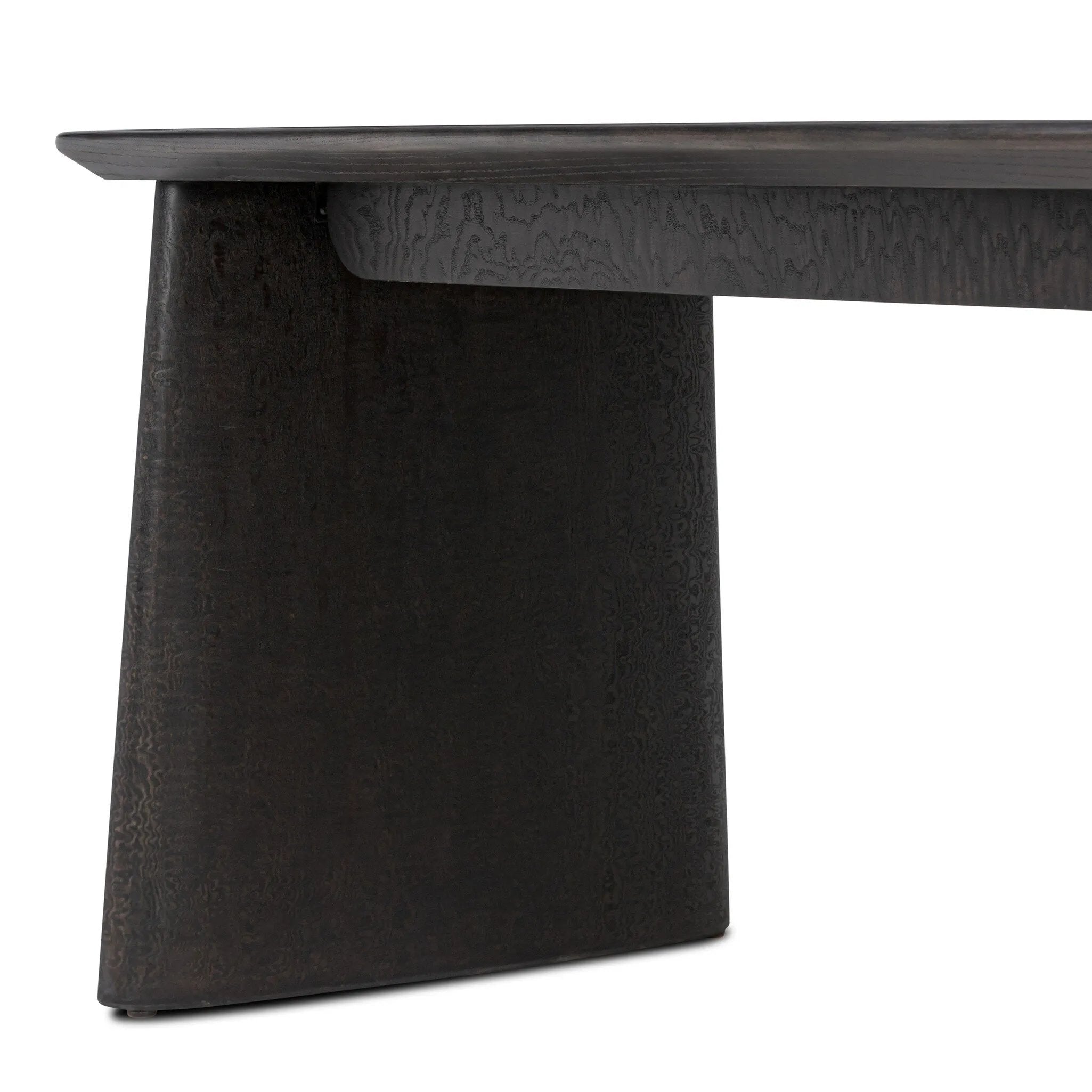 As lovers of modern aesthetics at Amethyst, we love the warm modern inspired Hera Desk - Dark Tamo Ash. This item pairs well with other brands such as Loloi Rugs and is perfect for eclectic homes Amethyst Home provides interior design, new home construction design consulting, vintage area rugs, and lighting in the Calabasas metro area.