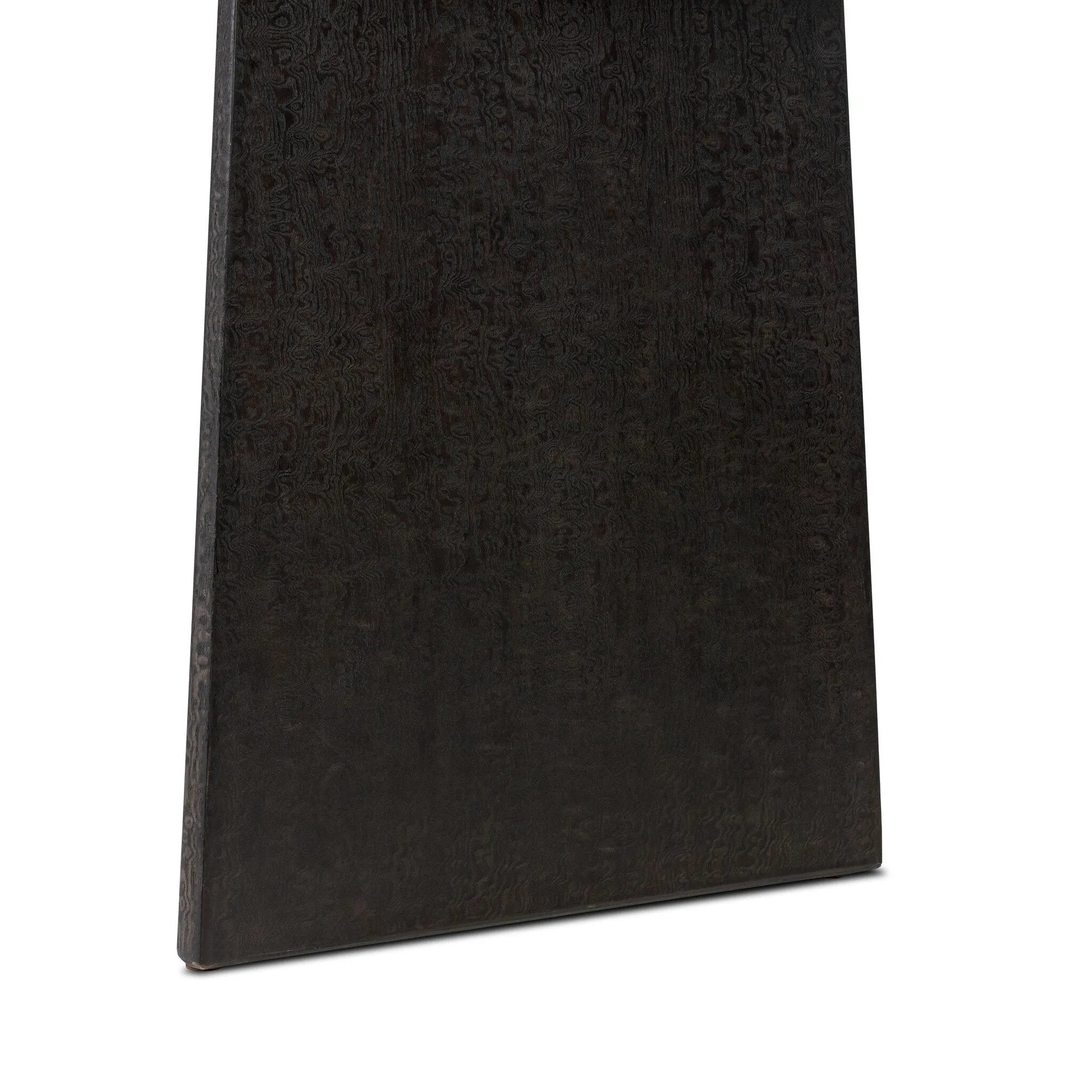 As lovers of modern aesthetics at Amethyst, we love the warm modern inspired Hera Desk - Dark Tamo Ash. This item pairs well with other brands such as Loloi Rugs and is perfect for eclectic homes Amethyst Home provides interior design, new home construction design consulting, vintage area rugs, and lighting in the Washington metro area.