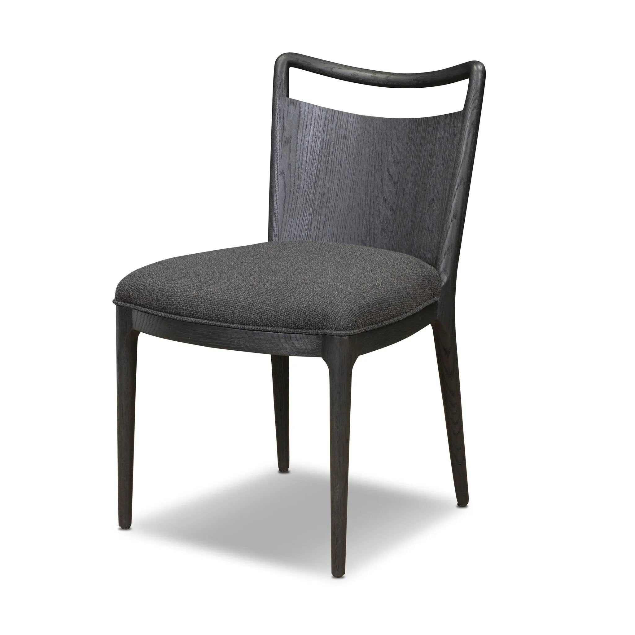 As enthusiasts of modern style at Amethyst, we love the warm modern inspired Jessen Dining Chair - Gibson Black. This item pairs well with other brands such as Surya and is perfect for eclectic homes Amethyst Home provides interior design, new home construction design consulting, vintage area rugs, and lighting in the Scottsdale metro area.