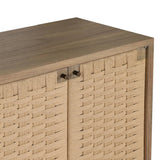 As enthusiasts of organic modern design at Amethyst, we love the optimistic inspired Macklin Sideboard - Sandy Mindi Veneer. This item pairs well with other brands such as Loloi Rugs and is perfect for loft homes Amethyst Home provides interior design, new home construction design consulting, vintage area rugs, and lighting in the Houston metro area.
