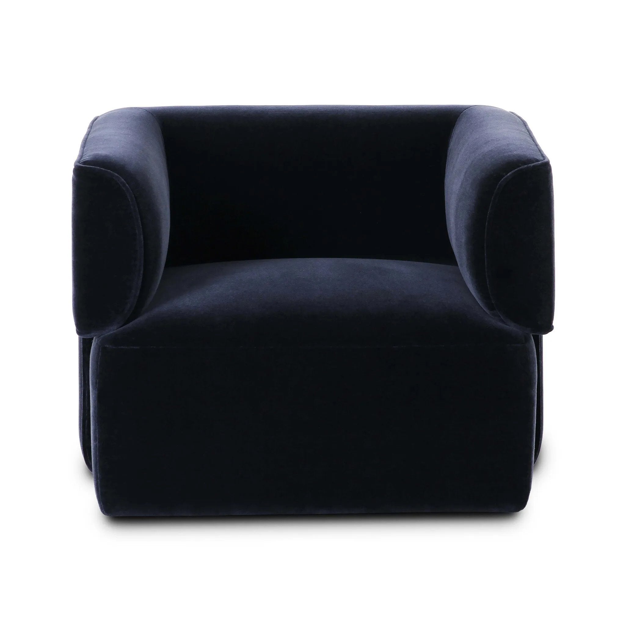 As fans of modern style at Amethyst, we love the nature inspired Pacey Swivel Chair - Monte Navy. This item pairs well with other brands such as Loloi Rugs and is perfect for coastal homes Amethyst Home provides interior design, new home construction design consulting, vintage area rugs, and lighting in the Dallas metro area.