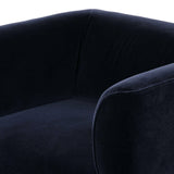 As fans of modern style at Amethyst, we love the nature inspired Pacey Swivel Chair - Monte Navy. This item pairs well with other brands such as Loloi Rugs and is perfect for coastal homes Amethyst Home provides interior design, new home construction design consulting, vintage area rugs, and lighting in the Los Angeles metro area.