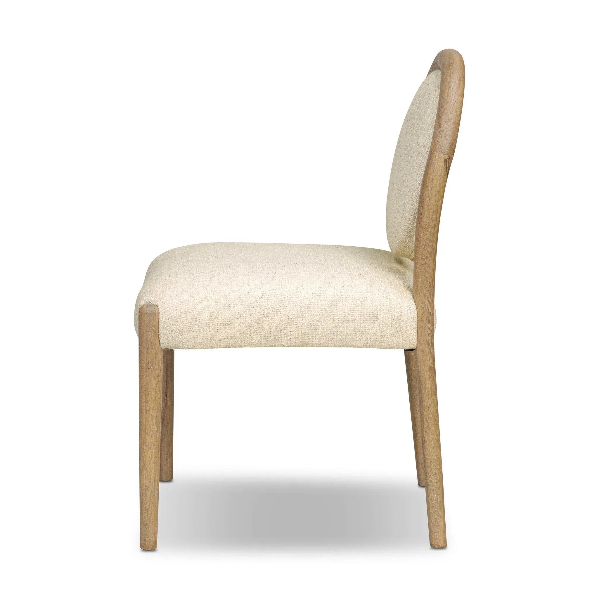 As lovers of natural design at Amethyst, we love the nature inspired Prentiss Dining Chair - Thames Cream. This item pairs well with other brands such as Visual Comfort and is perfect for eclectic homes Amethyst Home provides interior design, new home construction design consulting, vintage area rugs, and lighting in the Los Angeles metro area.
