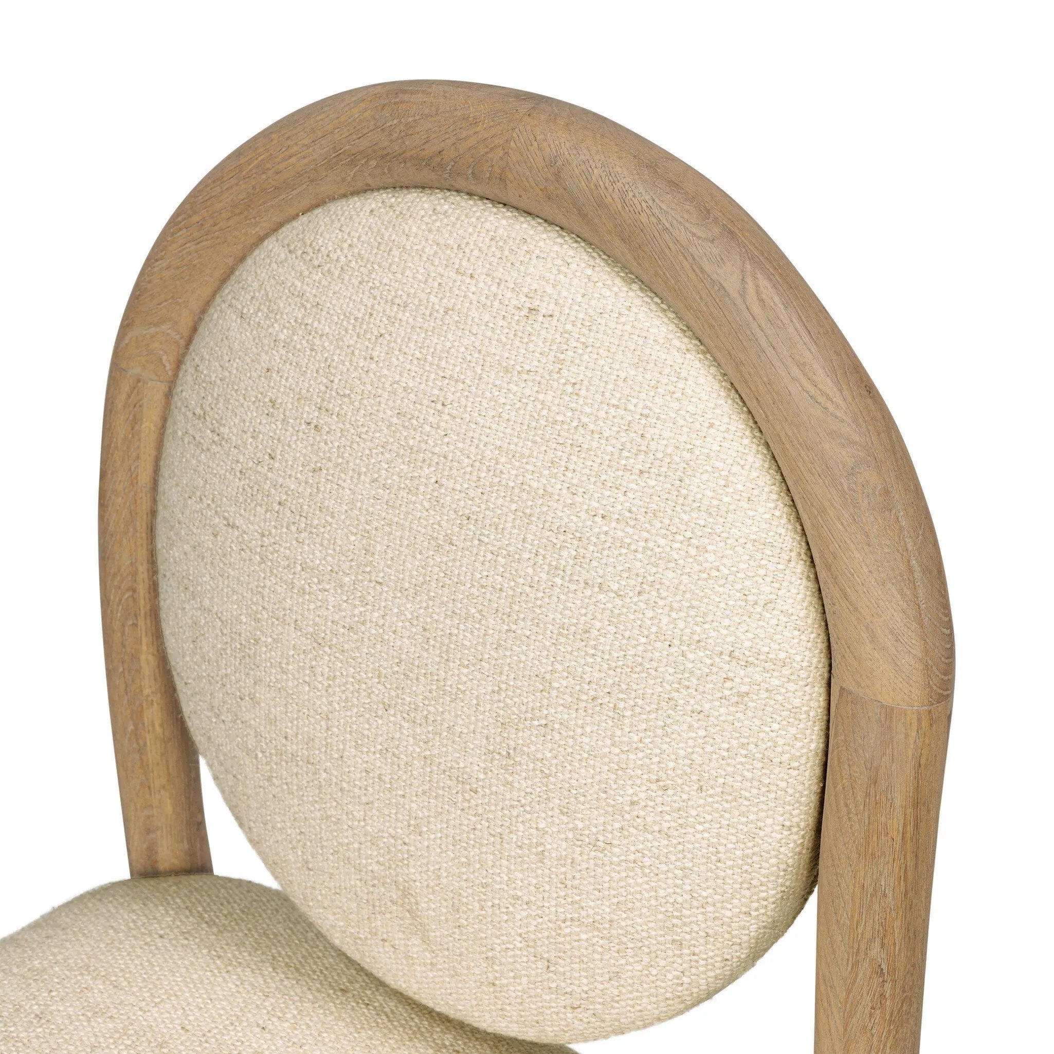 As lovers of natural design at Amethyst, we love the nature inspired Prentiss Dining Chair - Thames Cream. This item pairs well with other brands such as Visual Comfort and is perfect for eclectic homes Amethyst Home provides interior design, new home construction design consulting, vintage area rugs, and lighting in the Nashville metro area.