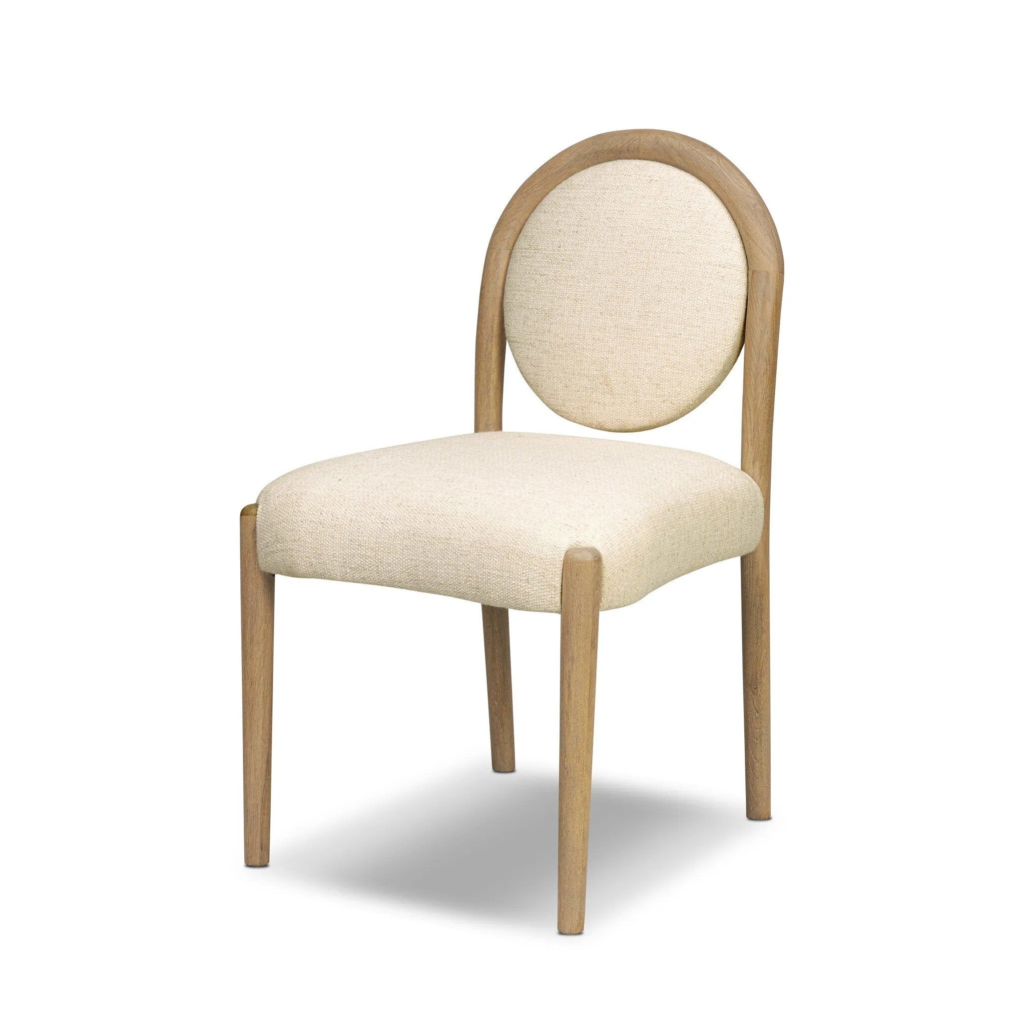 As lovers of natural design at Amethyst, we love the nature inspired Prentiss Dining Chair - Thames Cream. This item pairs well with other brands such as Visual Comfort and is perfect for eclectic homes Amethyst Home provides interior design, new home construction design consulting, vintage area rugs, and lighting in the Tampa metro area.