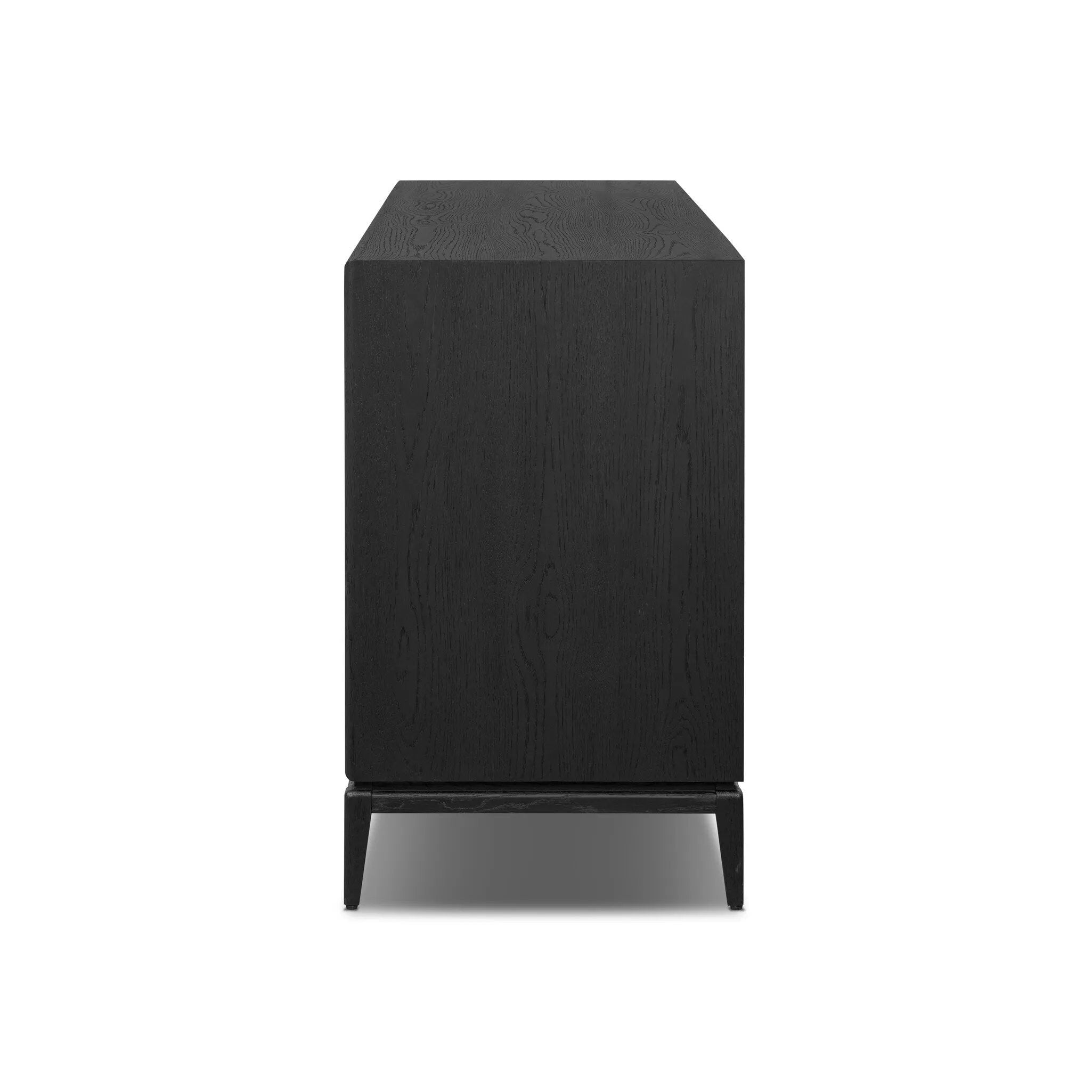 As fans of modern materials at Amethyst, we love the optimistic inspired Rosenell 6 Drawer Dresser - Black Paper Cord. This item pairs well with other brands such as Four Hands and is perfect for loft homes Amethyst Home provides interior design, new home construction design consulting, vintage area rugs, and lighting in the Los Angeles metro area.