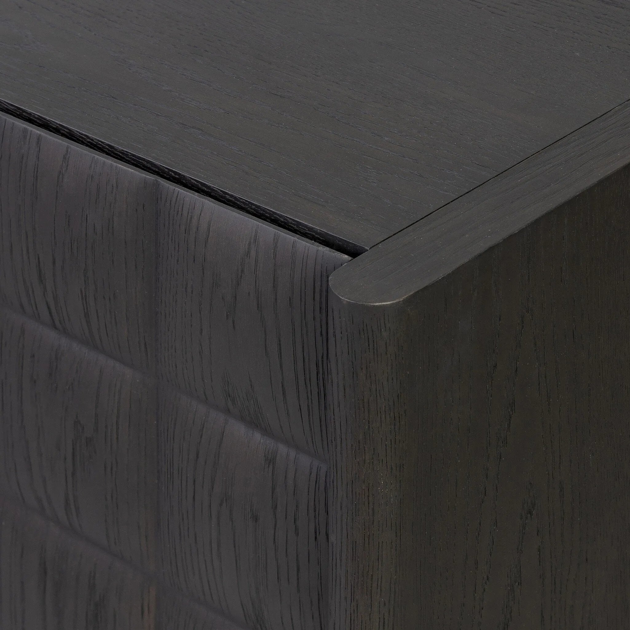 As lovers of wabi sabi aesthetics at Amethyst, we love the warm modern inspired Swell Sideboard - Dry Black Oak Veneer. This item pairs well with other brands such as Cisco Home and is perfect for coastal homes Amethyst Home provides interior design, new home construction design consulting, vintage area rugs, and lighting in the Dallas metro area.