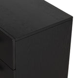 The ebony oak of this Rosedale 6 Drawer Dresser brings a moody, darkness to any room. With six spacious drawers and iron hardware wrapped in a gorgeous, tan leather, this is a functional and beautiful piece to add to your bedroom or other area.  Amethyst Home provides interior design, new home construction design consulting, vintage area rugs, and lighting in the Seattle metro area.