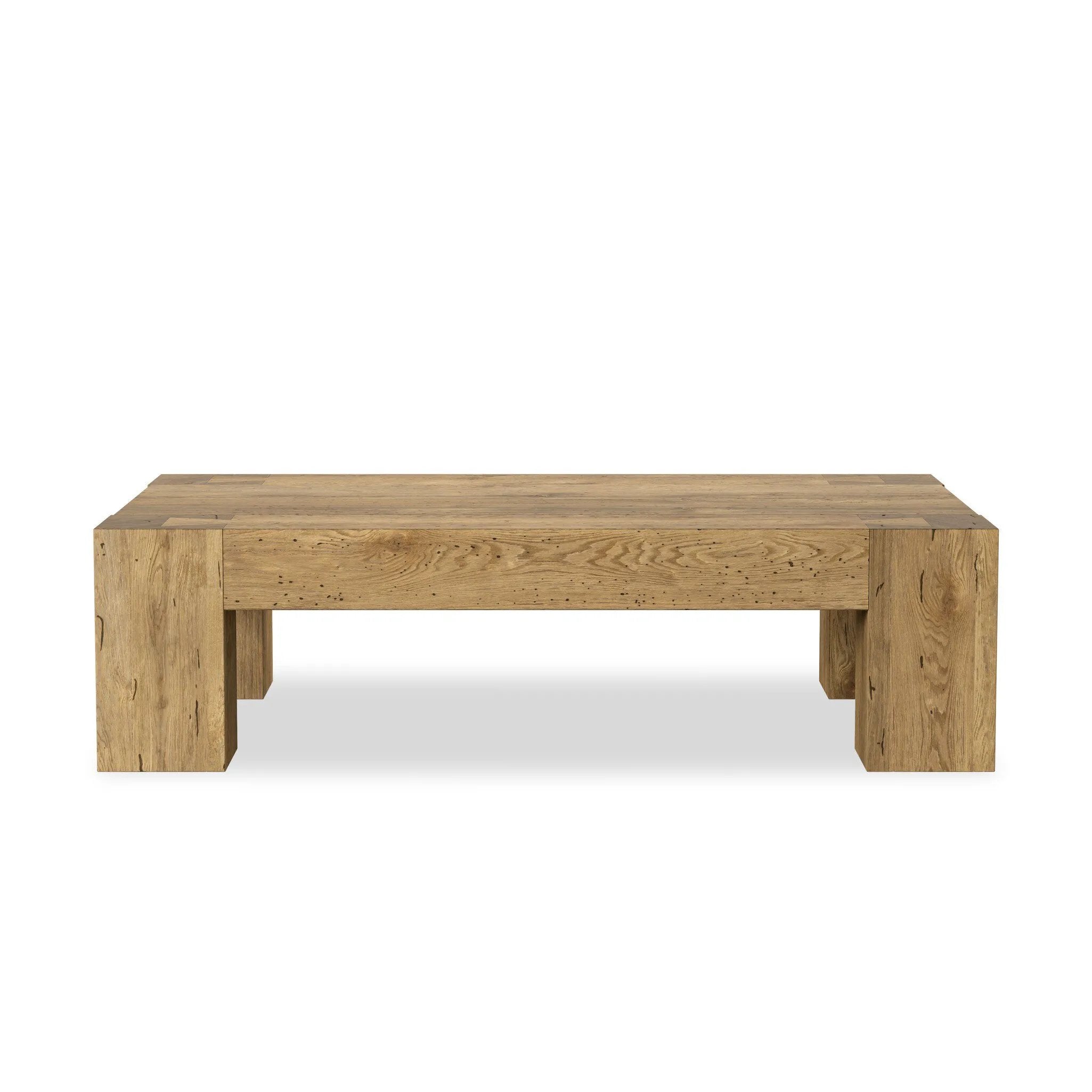 Made from thick-cut oak veneer with a faux rustic finish made to emulate wormwood, this large, rectangular coffee table features chunky squared legs and dovetail joinery detailing.As fans of modern style at Amethyst, we love the nature inspired Abaso Rectangular Coffee Table - Rustic Wormwood Oak. Amethyst Home provides interior design, new home construction design consulting, vintage area rugs, and lighting in the Salt Lake City metro area.