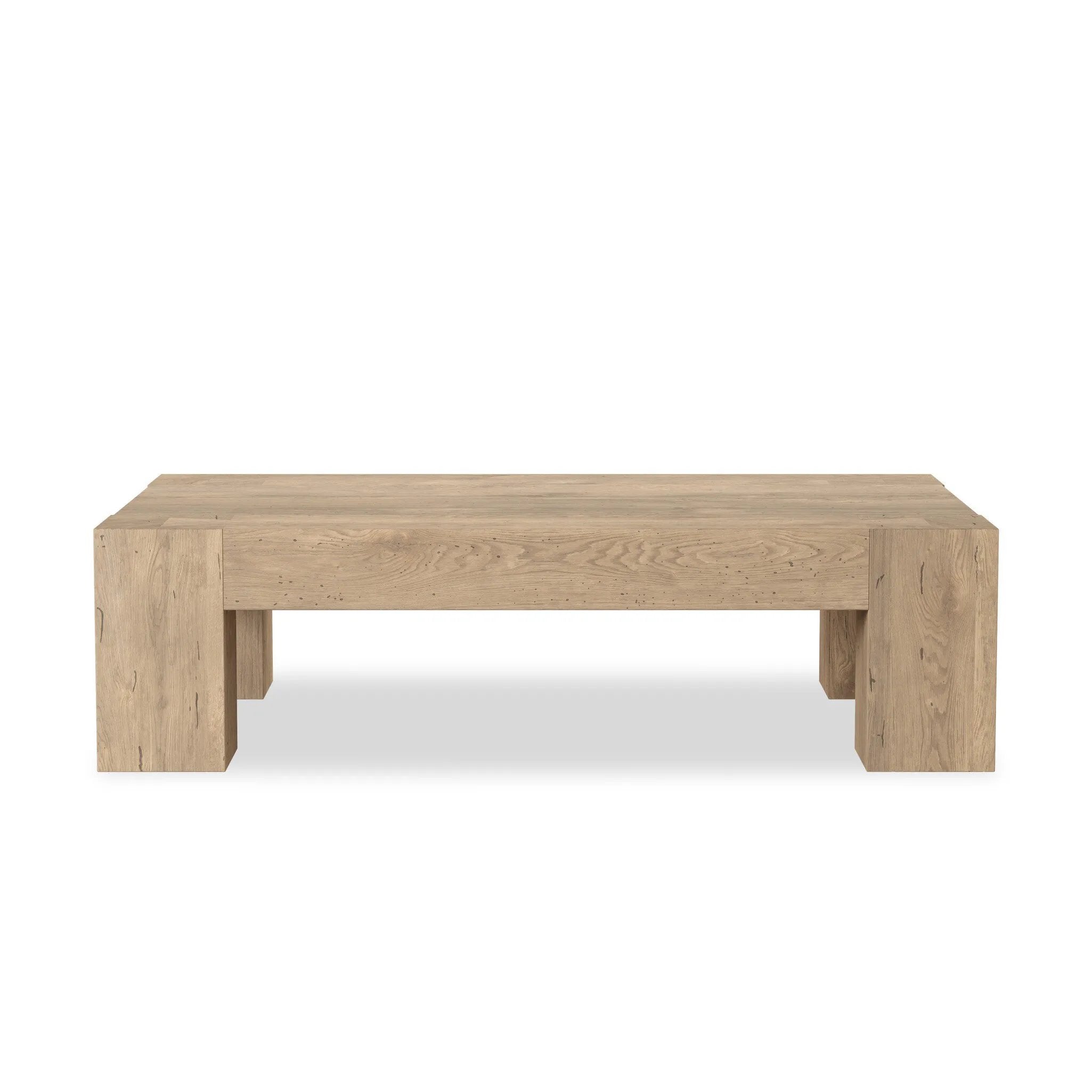 Made from thick-cut oak veneer with a faux rustic finish made to emulate wormwood, this large, rectangular coffee table features chunky squared legs and dovetail joinery detailing.As enthusiasts of natural materials at Amethyst, we love the optimistic inspired Abaso Rectangular Coffee Table - Whitewash Rustic Wormwood Oak. Amethyst Home provides interior design, new home construction design consulting, vintage area rugs, and lighting in the Kansas City metro area.