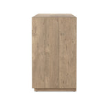 Made from thick-cut oak veneer with a faux rustic finish made to emulate wormwood oak, this low, large-scale sideboard features chunky squared legs and dovetail joinery detailing.As lovers of natural materials at Amethyst, we love the designer inspired Abaso Sideboard - Whitewash Rustic Wormwood Oak. Amethyst Home provides interior design, new home construction design consulting, vintage area rugs, and lighting in the Houston metro area.