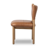 Featuring Adaline Sonoma Chestnut Dining Chair by Four Hands at Amethyst Home. Elevate your dining space with a mixed-material seat inspired by Nordic minimalism. Plush cushions of exclusive top-grain leather craft comfort and volume, all framed out by natural oak. Overall Dimensions: 21.00"w x 23.50"d x 35.00"h. Amethyst Home provides interior design, new home construction design consulting, vintage area rugs, and lighting in the Laguna Beach metro area.