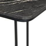 Featuring Adalley Polished Black Marble C Table by Four Hands at Amethyst Home. Add a pop of marble in a classic, matte black. Complemented by a monochromatic C-table base slides perfectly over a sofa, adding an easy surface.Overall Dimensions: 15.00"w x 19.00"d x 23.00"hWeight : 31.42 lbsMaterials: Solid Marble, Iron. Amethyst Home provides interior design, new home construction design consulting, vintage area rugs, and lighting in the Calabasas metro area.
