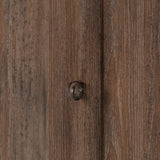 Taking after an antique from China, this inspired cabinet features overlapping double doors and rounded accents. Crafted from solid pine and veneers in a distressed finish for a rustic look Amethyst Home provides interior design, new home construction design consulting, vintage area rugs, and lighting in the San Diego metro area.
