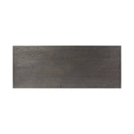 Baroque-period detailing gives this oak desk its  classic look. Made from worn black oak with metal ring pulls on its four drawers, as well as cabriole-like legs to soften the lines Amethyst Home provides interior design, new home construction design consulting, vintage area rugs, and lighting in the Seattle metro area.