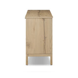 An aged finish plays up oak's natural wood grain, while grid-like patterned doors bring dimension to clean lines. Interior shelving awaits storage of serveware, table linens and more Amethyst Home provides interior design, new home construction design consulting, vintage area rugs, and lighting in the Salt Lake City metro area.