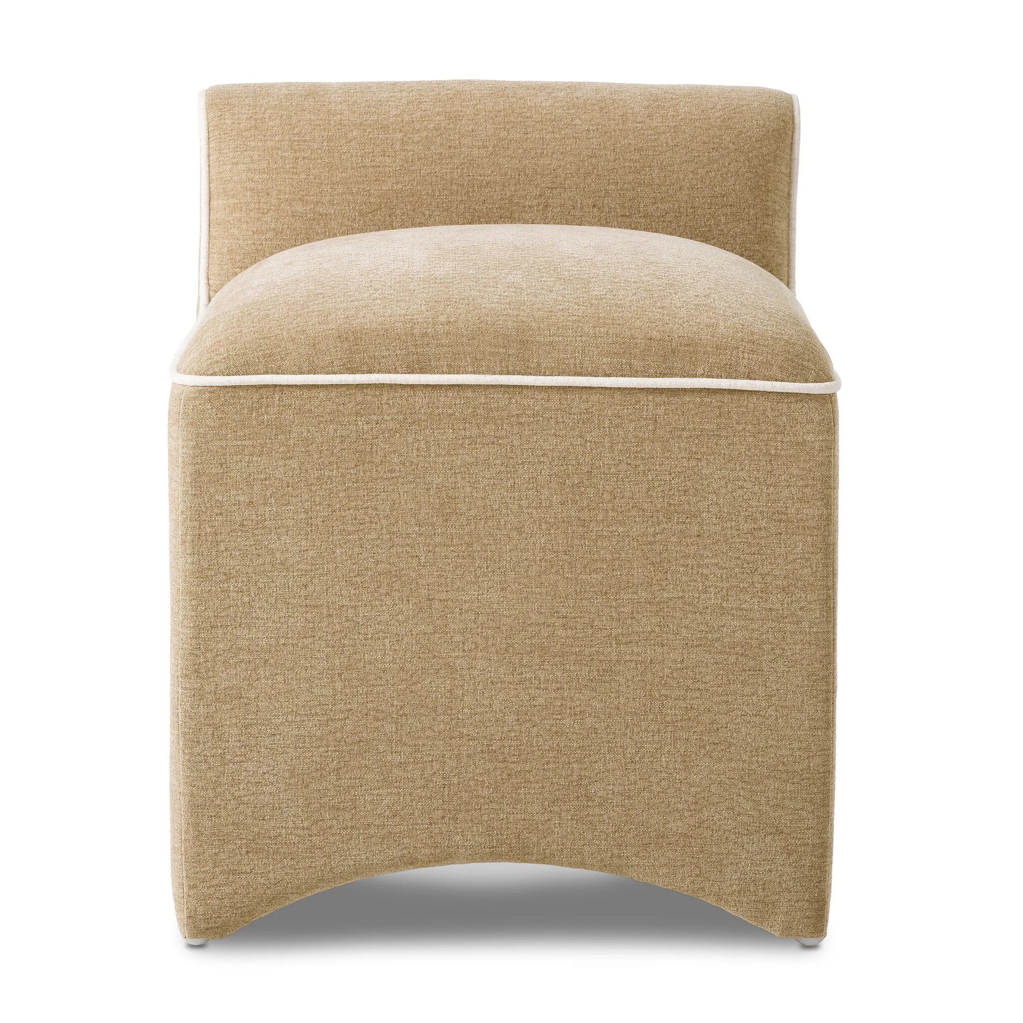 Add a touch of new traditional to any room with an accent stool upholstered in a flax/linen fabric featuring an arched base and piping detail.As fans of clean materials at Amethyst, we love the designer inspired Allonia Accent Stool. This item pairs well with other brands such as Verellen and is perfect for minimalist homes Amethyst Home provides interior design, new home construction design consulting, vintage area rugs, and lighting in the Portland metro area.
