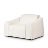 Introducing an Italian-inspired modern recliner. Featuring waterfall seating, curved arms, an adjustable headrest, articulating footrest and rounded back corners for comfort that's curated. The concealed power motion adjusts comfort level. There is a six-motor maximum per power outlet. Each motor comes with a two-year warranty. Amethyst Home provides interior design, new home construction design consulting, vintage area rugs, and lighting in the Alpharetta metro area.