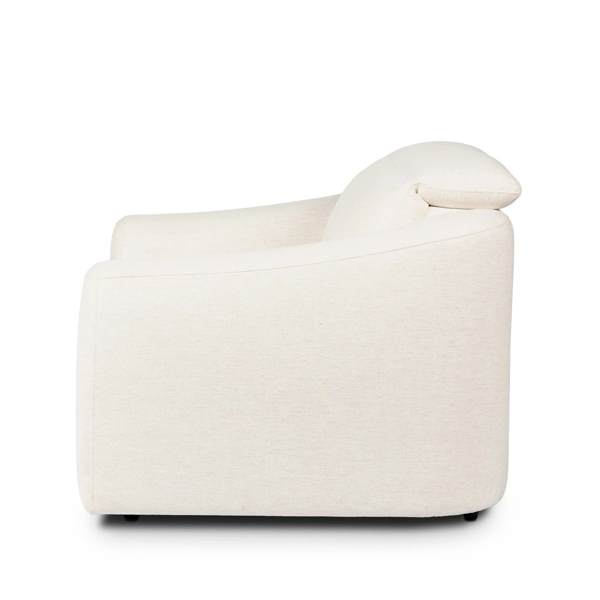 Introducing an Italian-inspired modern recliner. Featuring waterfall seating, curved arms, an adjustable headrest, articulating footrest and rounded back corners for comfort that's curated. The concealed power motion adjusts comfort level. There is a six-motor maximum per power outlet. Each motor comes with a two-year warranty. Amethyst Home provides interior design, new home construction design consulting, vintage area rugs, and lighting in the Laguna Beach metro area.