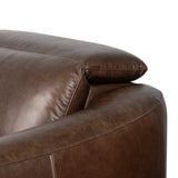 Introducing an Italian-inspired modern recliner chair. Sectional features waterfall seating, curved arms, adjustable headrests, articulating footrests and rounded back corners. The concealed power motion adjusts comfort level. There is a six-motor maximum per power outlet. Each motor comes with a two-year warranty. Amethyst Home provides interior design, new home construction design consulting, vintage area rugs, and lighting in the Winter Garden metro area.