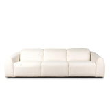 Introducing an Italian-inspired modern sectional with a suite of seating that reclines. Each seat has its very own reclining mechanism so that everyone can sit back and relax. Sectional features waterfall seating, curved arms, adjustable headrests, articulating footrests and rounded back corners. The concealed power motion adjusts comfort level. Amethyst Home provides interior design, new home construction design consulting, vintage area rugs, and lighting in the Laguna Beach metro area.