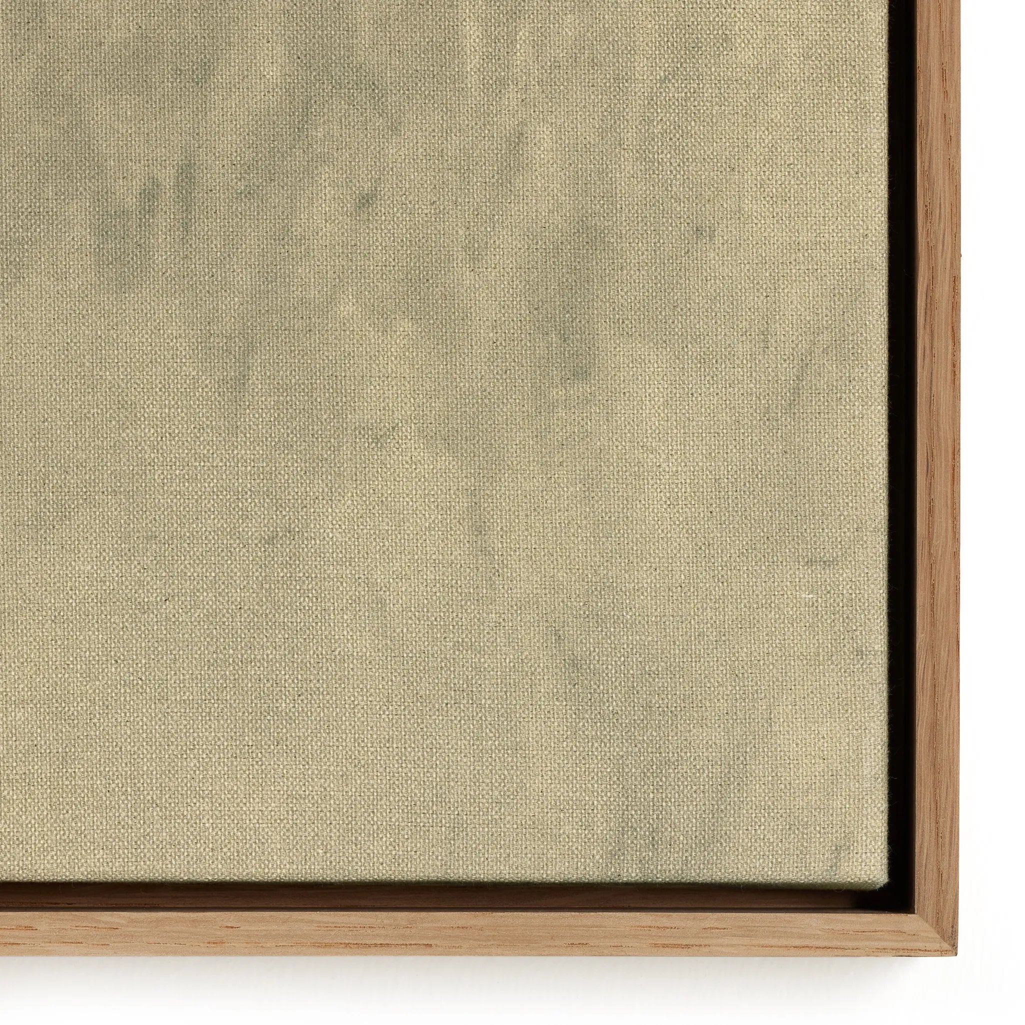 Inspired by the Texas Hill Country, Austin-based artist and registered nurse Aileen Fitzgerald paints atmospheric landscapes reminiscent of early Impressionism with a heavy emphasis on light. Raw canvas is wrapped and framed within vertical grain white oak. Handmade in Austin, Texas Amethyst Home provides interior design, new home construction design consulting, vintage area rugs, and lighting in the Newport Beach metro area.