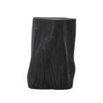 Ground any room with a style inspired by the beautiful simplicity of nature. Made of black-finished resin, the form for this special piece is molded from a tree trunk, then cast in resin to recreate the same shape and texture of the trunk — talk about a true statement piece Amethyst Home provides interior design, new home construction design consulting, vintage area rugs, and lighting in the Park City metro area.