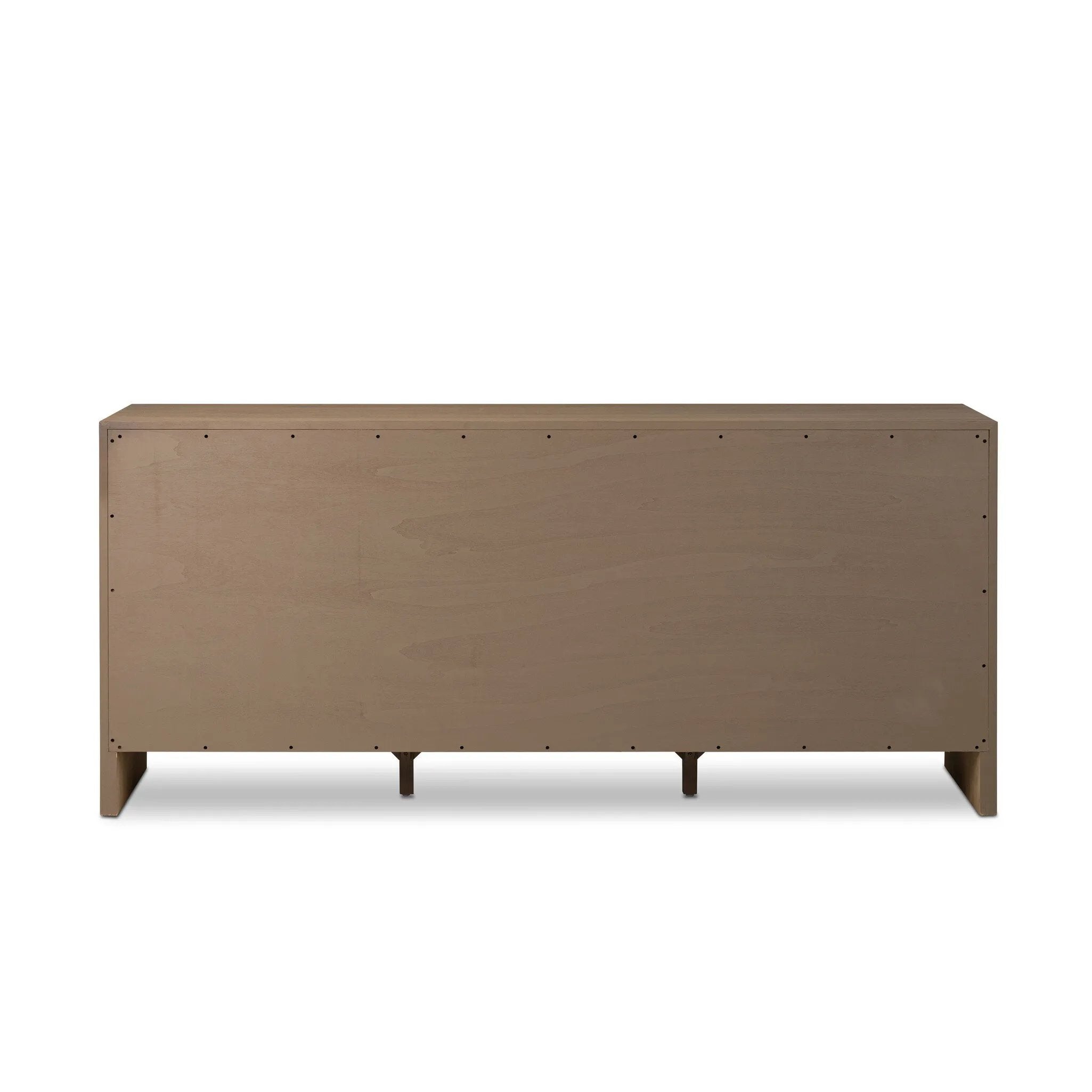 Crafted from sandy solid oak in a waterfall silhouette, this storage-driven dresser adds a touch of contemporary simplicity to your bedroom. A bullnose edge and oval iron drawer pulls add variety.As enthusiasts of modern design at Amethyst, we love the designer inspired Analisa 9 Drawer Dresser - Sandy Oak. Amethyst Home provides interior design, new home construction design consulting, vintage area rugs, and lighting in the Seattle metro area.