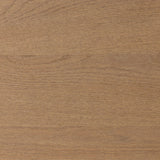 Crafted from sandy solid oak in a waterfall silhouette, this nightstand adds a touch of contemporary simplicity to the bedside. Stack your favorite books on a spacious bottom shelf. The piece’s bullnose edge and oval iron drawer pull add variety. Amethyst Home provides interior design, new home construction design consulting, vintage area rugs, and lighting in the Washington metro area.