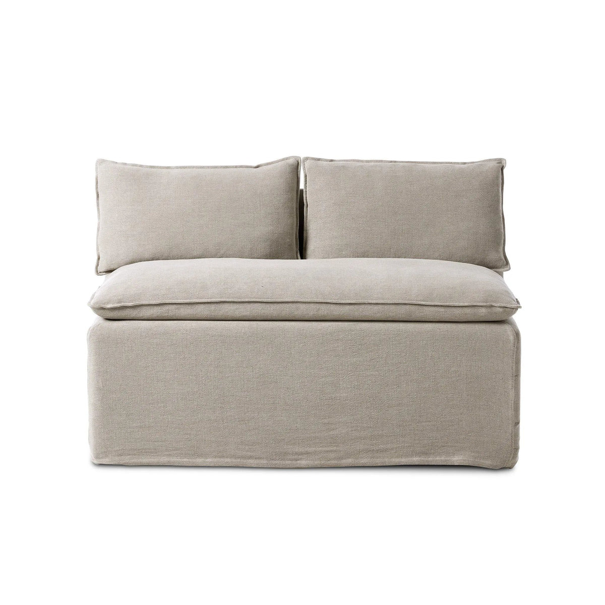 Andre Slipcovered Linen Dining Banquette Bench | shipping 10/25/2025
