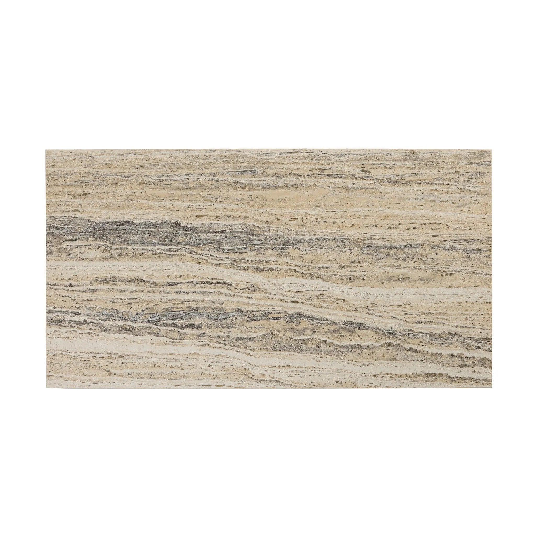 Classic — and classy. This rectangular coffee table is made from white travertine with tessellated columns, for a Greco-Roman look that elevates any living space it's styled in.As fans of natural materials at Amethyst, we love the designer inspired Angelo Coffee Table. Amethyst Home provides interior design, new home construction design consulting, vintage area rugs, and lighting in the Salt Lake City metro area.