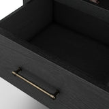 Slim format bath storage designed for towels, toiletries and more. Pair with a bath vanity for extended storage or as a narrow cabinet in any space.As lovers of luxe style at Amethyst, we love the nature inspired Anthem Bath Storage - Black Wash Oak - Black Wash Oak Veneer. Amethyst Home provides interior design, new home construction design consulting, vintage area rugs, and lighting in the Miami metro area.