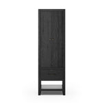 Slim format bath storage designed for towels, toiletries and more. Pair with a bath vanity for extended storage or as a narrow cabinet in any space.As lovers of luxe style at Amethyst, we love the nature inspired Anthem Bath Storage - Black Wash Oak - Black Wash Oak Veneer. Amethyst Home provides interior design, new home construction design consulting, vintage area rugs, and lighting in the Salt Lake City metro area.