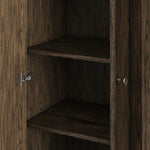 Slim format bath storage designed for towels, toiletries and more. Pair with a bath vanity for extended storage or as a narrow cabinet in any space.As fans of natural aesthetics at Amethyst, we love the nature inspired Anthem Bath Storage - Satin Espresso Oak - Satin Espresso Oak Veneer. Amethyst Home provides interior design, new home construction design consulting, vintage area rugs, and lighting in the Miami metro area.