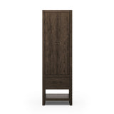 Slim format bath storage designed for towels, toiletries and more. Pair with a bath vanity for extended storage or as a narrow cabinet in any space.As fans of natural aesthetics at Amethyst, we love the nature inspired Anthem Bath Storage - Satin Espresso Oak - Satin Espresso Oak Veneer. Amethyst Home provides interior design, new home construction design consulting, vintage area rugs, and lighting in the Washington metro area.