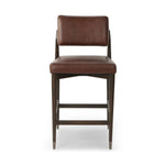 Featuring Anton Havana Brown Counter Stool by Four Hands at Amethyst Home. Crafted with a sleek Havana Brown finish, the Anton Bar + Counter Stool adds a touch of elegance to any space. The sturdy construction and ergonomic design provide exceptional support, making it suitable for extended use. Perfect for both bar and counter heights, this versatile stool is . Amethyst Home provides interior design, new home construction design consulting, vintage area rugs, and lighting in the Tampa metro area.