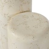Minimalist design with a soft bullnose edge detail softens a pair of cylindrical pedestals, grounded by aged white concrete that's rich in texture.As lovers of modern style at Amethyst, we love the warm modern inspired Arati Pedestal Set - Aged White Concrete. Amethyst Home provides interior design, new home construction design consulting, vintage area rugs, and lighting in the Salt Lake City metro area.