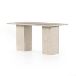 Featuring Arum Cream Marble Desk by Four Hands at Amethyst Home. Made entirely from solid marble in a versatile creamy white, a stately, sculptural desk makes a major style statement.Overall Dimensions: 60.00"w x 30.00"d x 30.00"hWeight : 257.60 lbsMaterials: Solid Marble. Amethyst Home provides interior design, new home construction design consulting, vintage area rugs, and lighting in the Calabasas metro area.