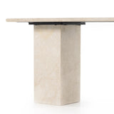 Featuring Arum Cream Marble Desk by Four Hands at Amethyst Home. Made entirely from solid marble in a versatile creamy white, a stately, sculptural desk makes a major style statement.Overall Dimensions: 60.00"w x 30.00"d x 30.00"hWeight : 257.60 lbsMaterials: Solid Marble. Amethyst Home provides interior design, new home construction design consulting, vintage area rugs, and lighting in the Nashville metro area.