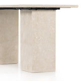 Featuring Arum Cream Marble Desk by Four Hands at Amethyst Home. Made entirely from solid marble in a versatile creamy white, a stately, sculptural desk makes a major style statement.Overall Dimensions: 60.00"w x 30.00"d x 30.00"hWeight : 257.60 lbsMaterials: Solid Marble. Amethyst Home provides interior design, new home construction design consulting, vintage area rugs, and lighting in the San Diego metro area.