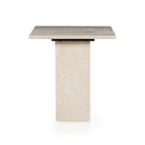 Featuring Arum Cream Marble Desk by Four Hands at Amethyst Home. Made entirely from solid marble in a versatile creamy white, a stately, sculptural desk makes a major style statement.Overall Dimensions: 60.00"w x 30.00"d x 30.00"hWeight : 257.60 lbsMaterials: Solid Marble. Amethyst Home provides interior design, new home construction design consulting, vintage area rugs, and lighting in the Washington metro area.